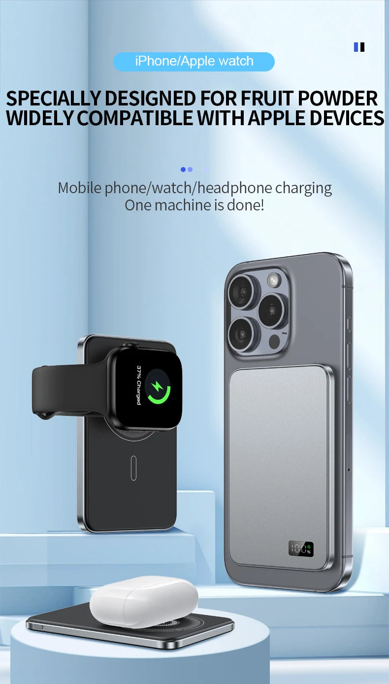 New Ultra thin Alloy Magnetic Powerbank Magnetic 20,000mah