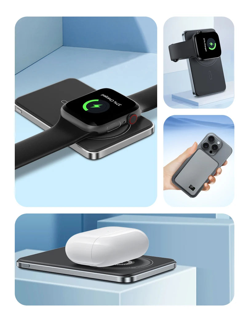 New Ultra thin Alloy Magnetic Powerbank Magnetic 20,000mah