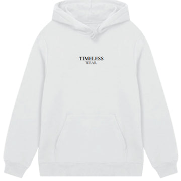 Drop Shoulder Loose Solid Color Hooded Sweatshirt