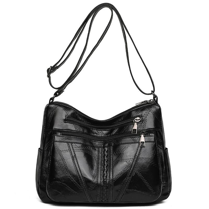 Stitching Braid All-match Shoulder Messenger Bag