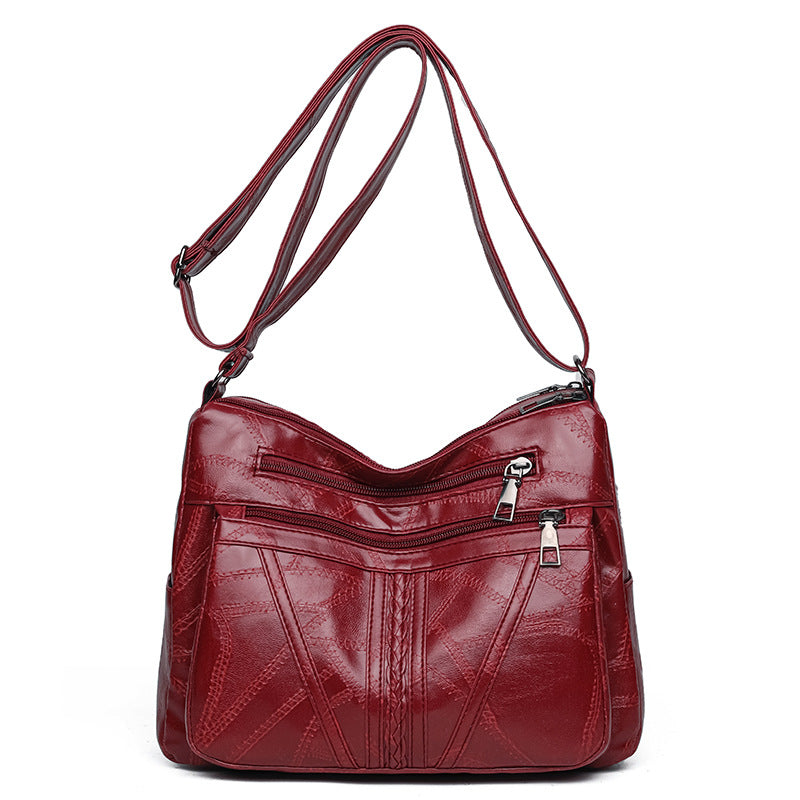 Stitching Braid All-match Shoulder Messenger Bag